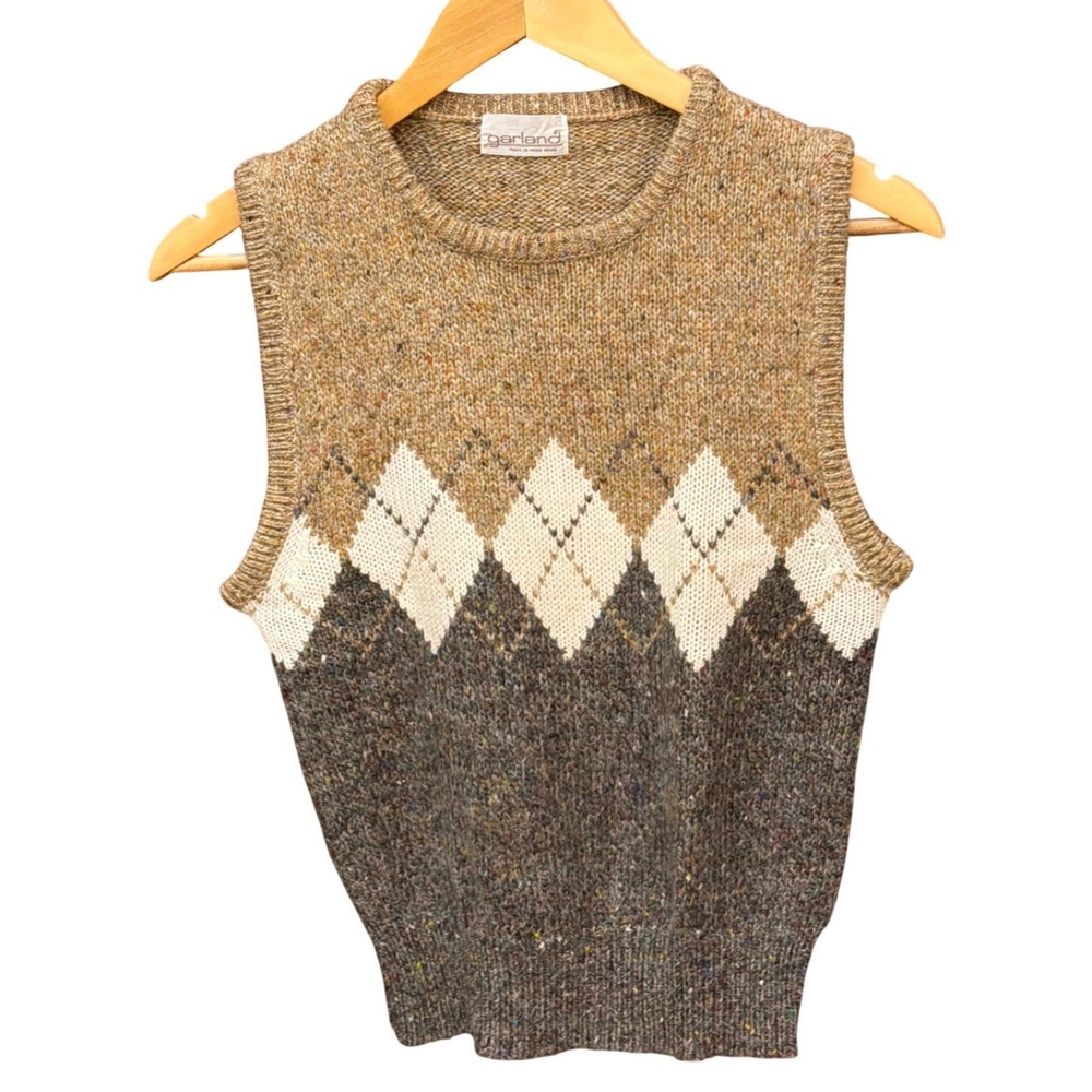 Vintage Garland Sweater Vest Argyle Dark Academia Preppy Grandmacore Ivy League